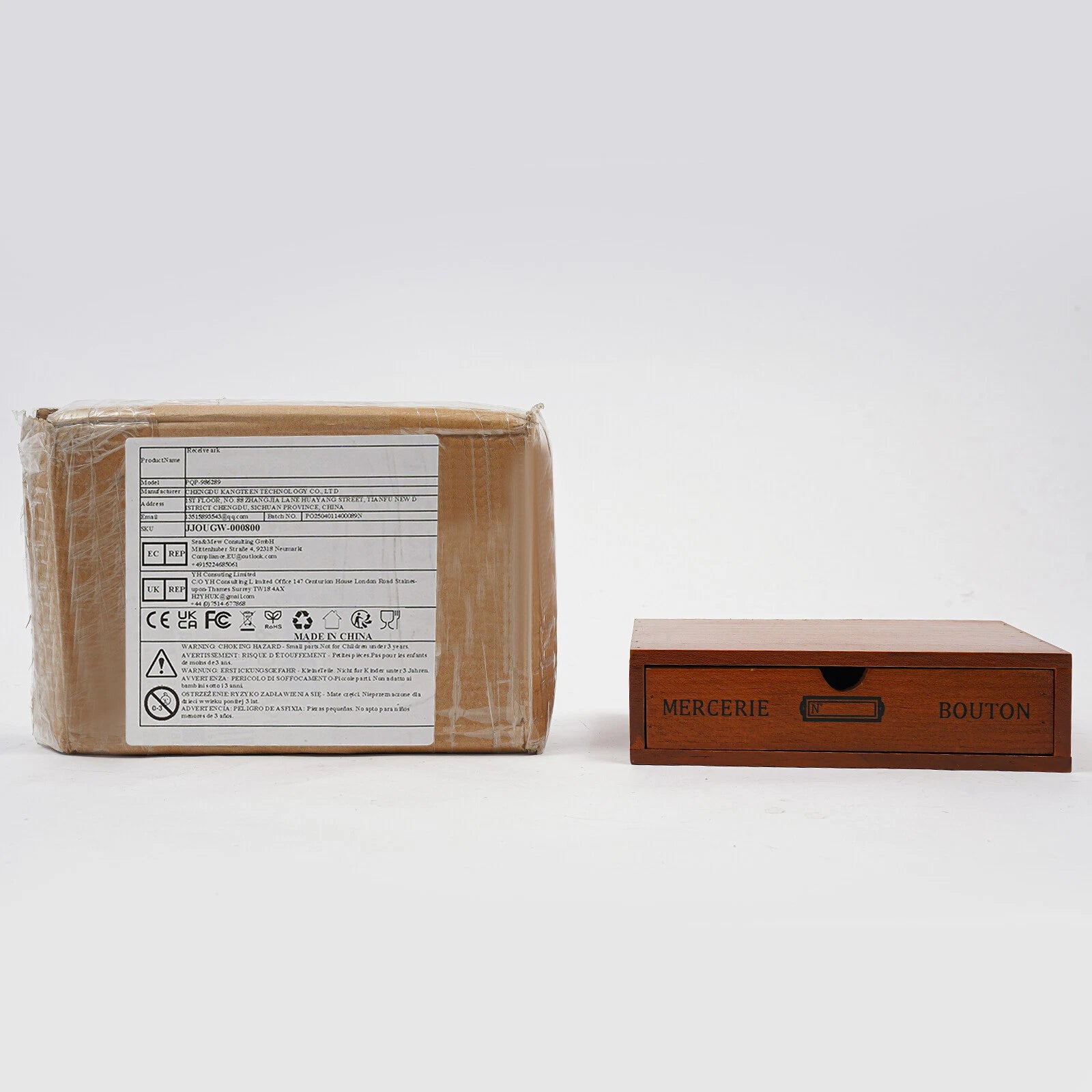 Single-Drawer Storage Box Table-Top Holder Case Wooden Desktop Jewelry Organizer | eBay