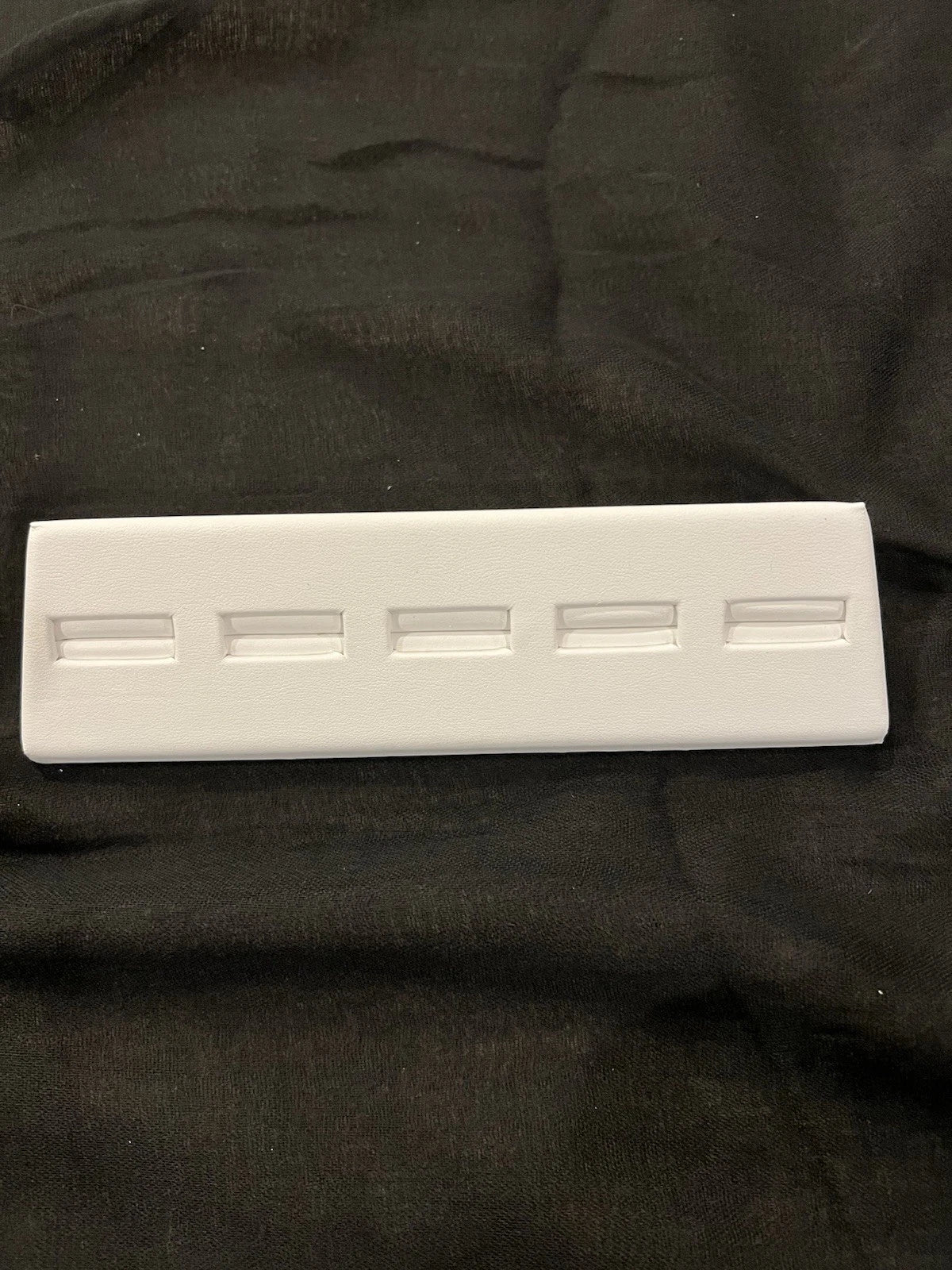 White Leather 5 Ring Tray Jewelry Display | eBay