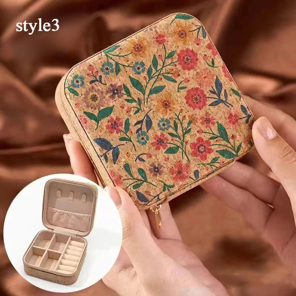 Vintage Portable Jewelry Storage Box Ring Necklace Jewelry Storage Holder η | eBay