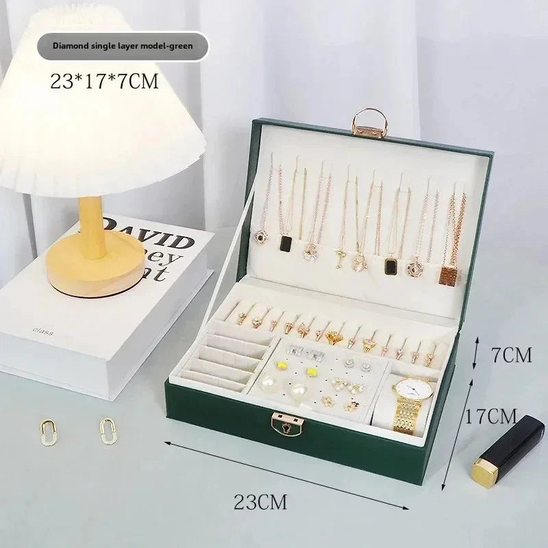 Hot Diamond Shaped Three-layer Lockable Drawer Jewelry Box, Jewelry Storage Box | eBay