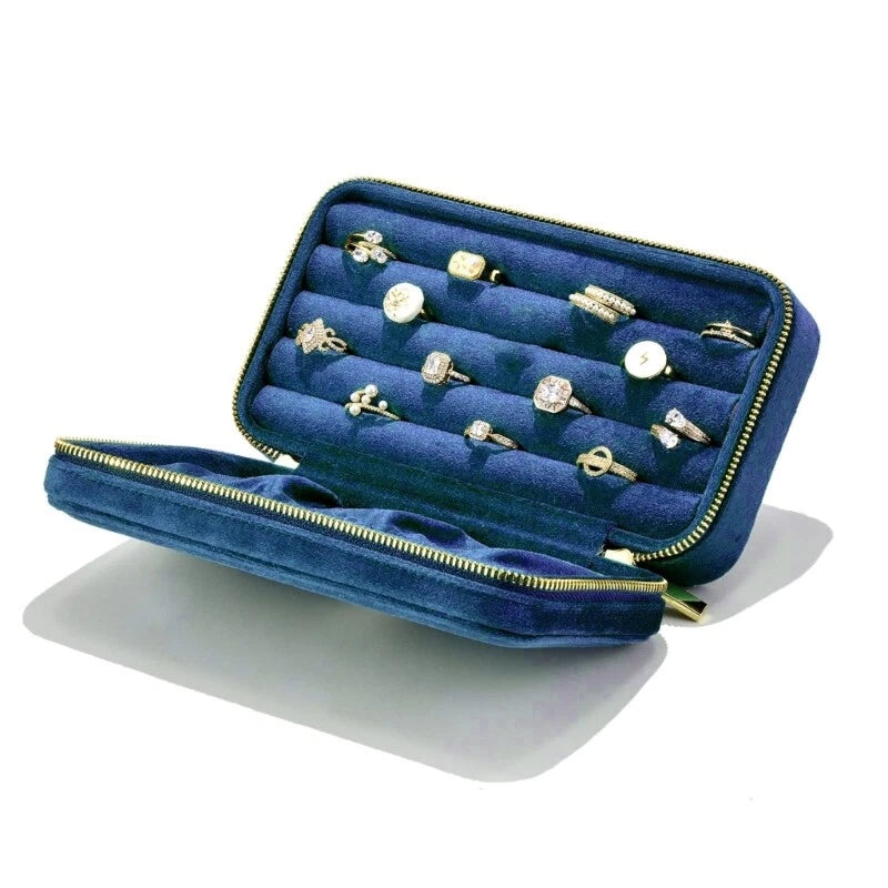 Velvets Jewelry Storage Box Lightweight Rings Holder Jewelry Carrying Case | eBay