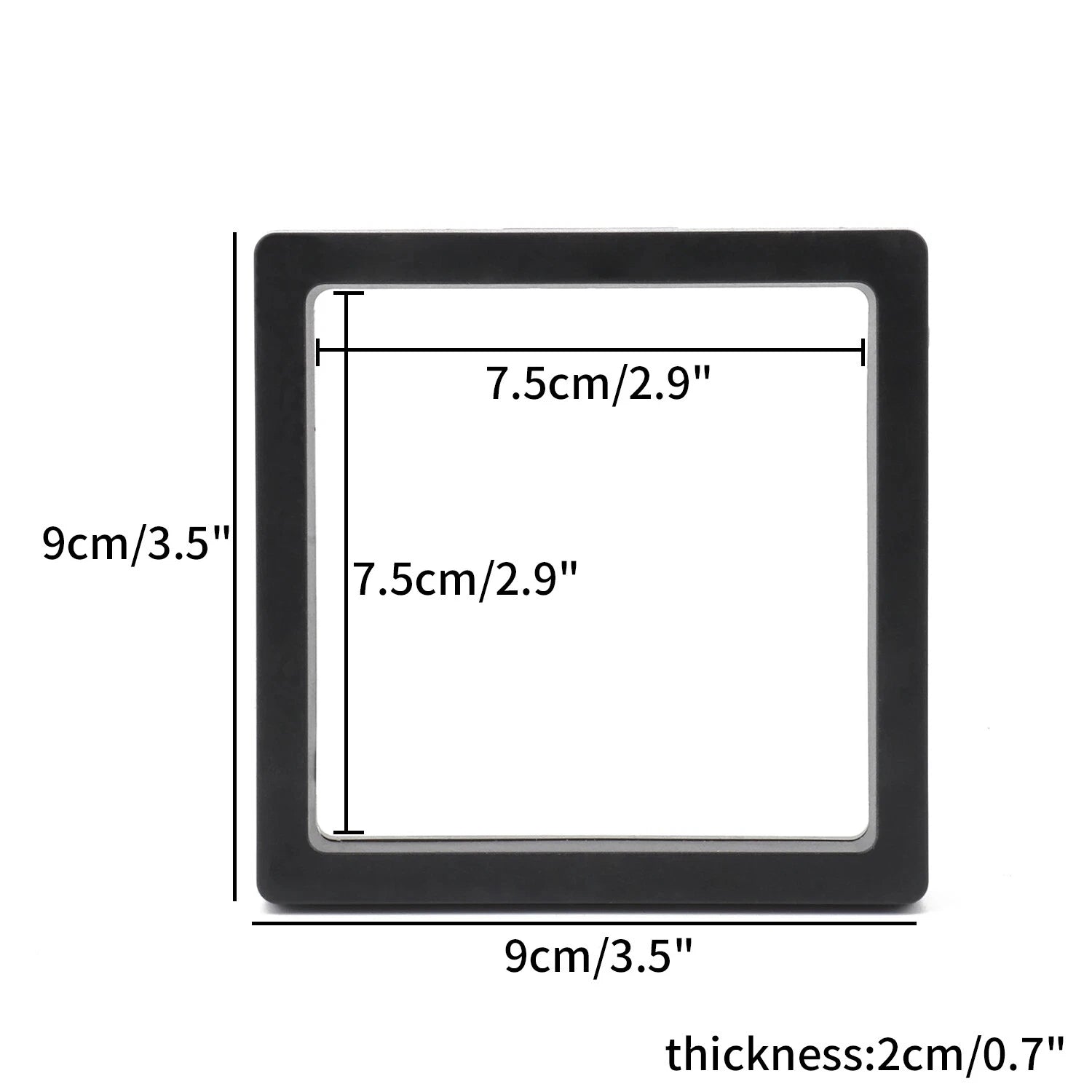 PE Film Jewelry Storage Box 3D Packaging Case Floating Frame Necklace Display | eBay