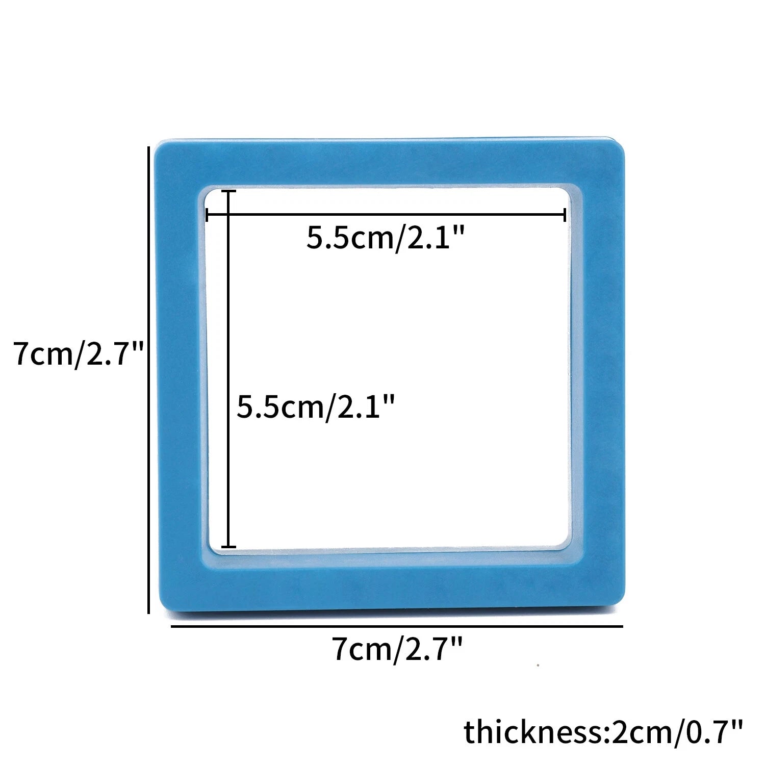 PE Film Jewelry Storage Box 3D Packaging Case Floating Frame Necklace Display | eBay