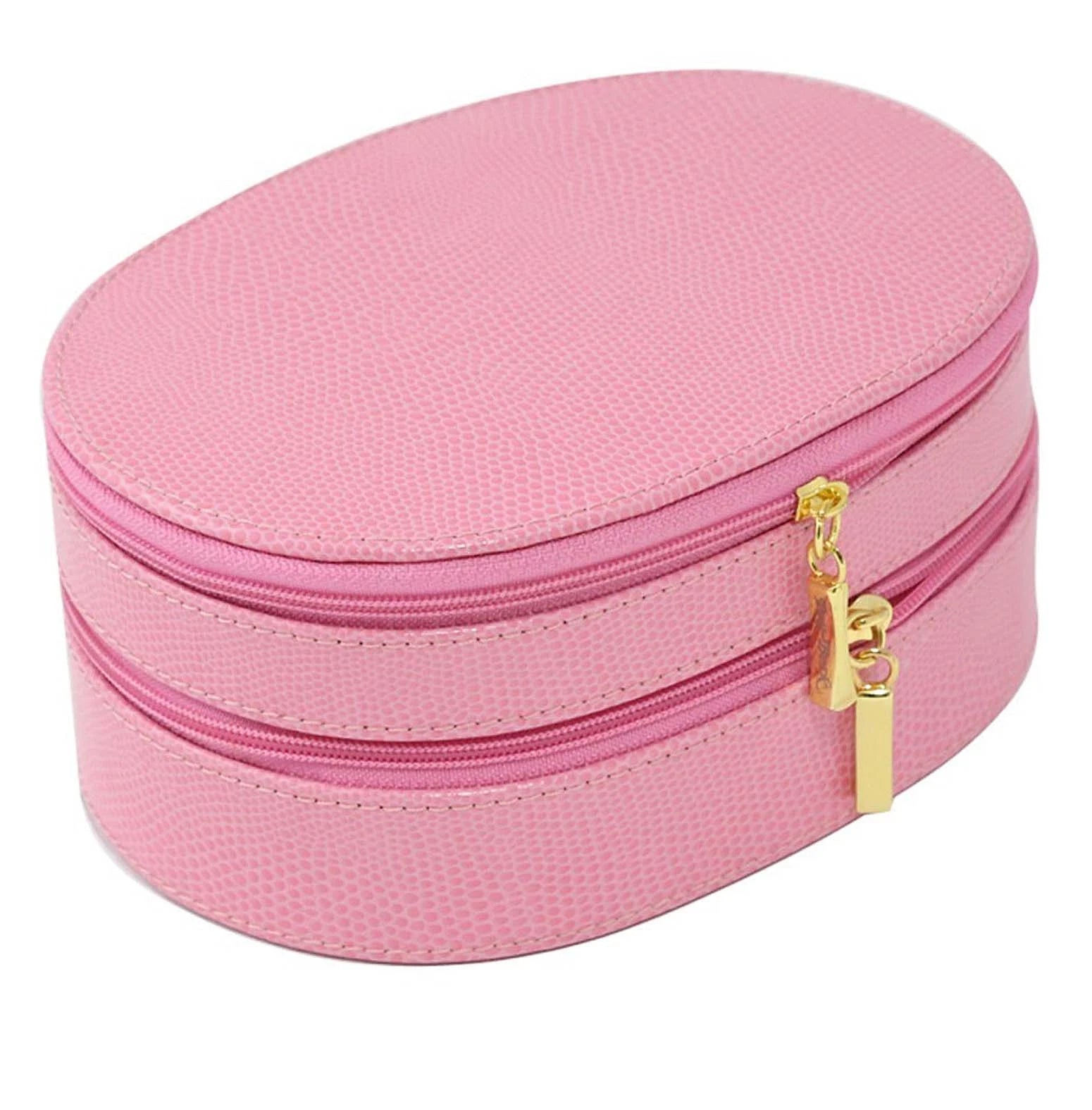 JEWELRY BOXES - "WESTBURY" PINK "LIZARD" LEATHER JEWELRY BOX - 2-LEVEL | eBay