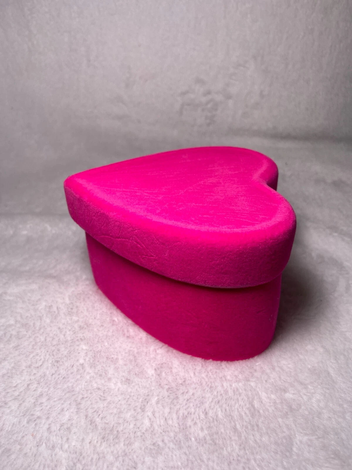 Pink Heart Shaped Velvet Jewelry Storage Box | eBay