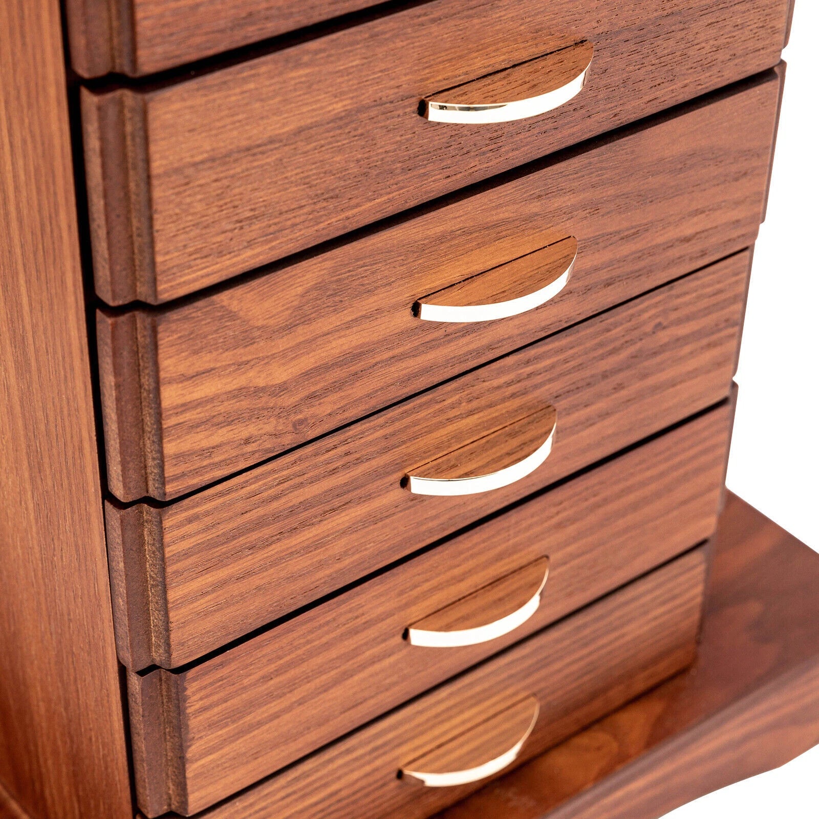 Wooden Jewelry Box Cabinet Storage Beauty 7 Drawers Case For Festival Gifts NEW | eBay