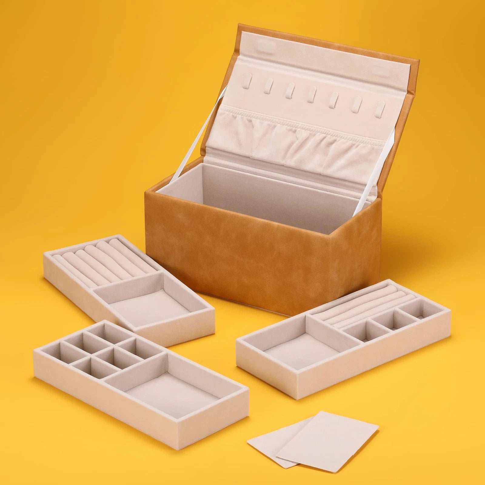 Jewelry Box for Girls, 3-Layer Stackable Jewelry Organizer Trays for Women Gi... | eBay