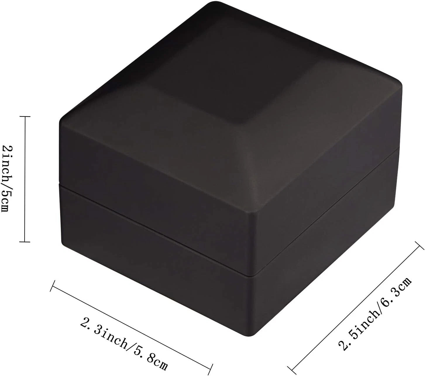 2 Pack Led Ring Boxes With Velvet Inside For Engagement Wedding Storage | eBay