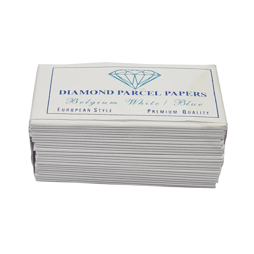 25Pack 80x45mm Diamond Parcel Papers Gemstone White&Blue-Jewelry Package Storage | eBay