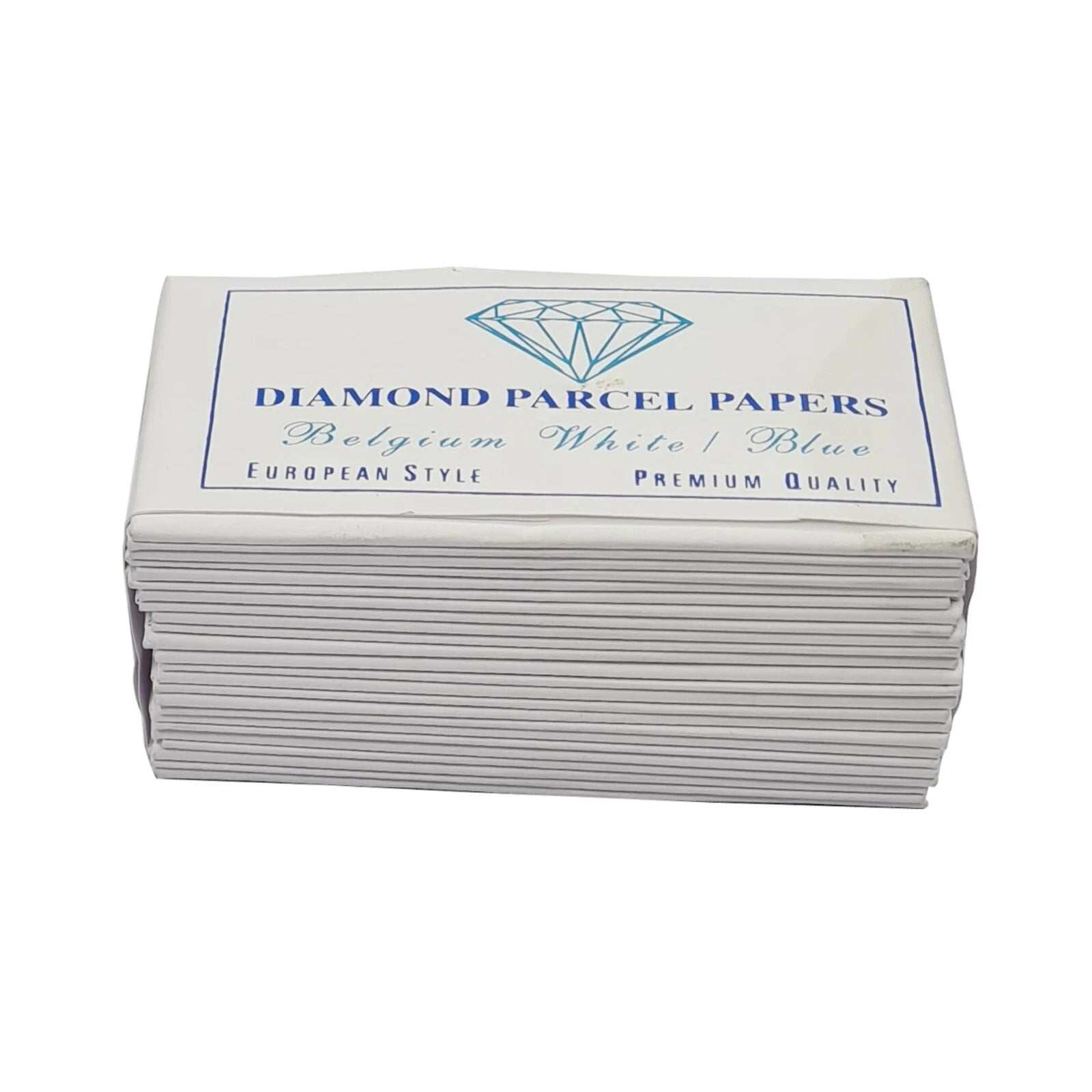 25Pack 80x45mm Diamond Parcel Papers Gemstone White&Blue-Jewelry Package Storage | eBay
