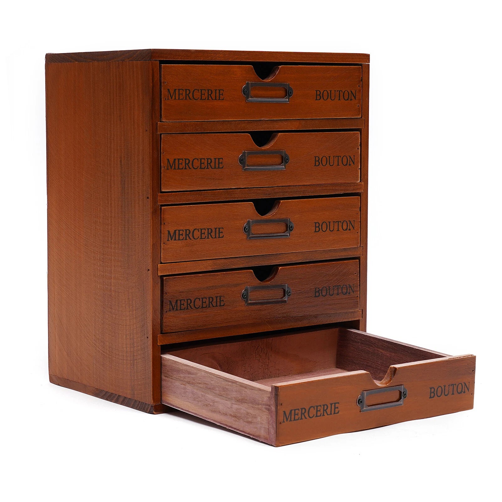 5 Layers Vintage Large Jewelry Organizer Wooden Storage Box Case with 5 Drawers | eBay