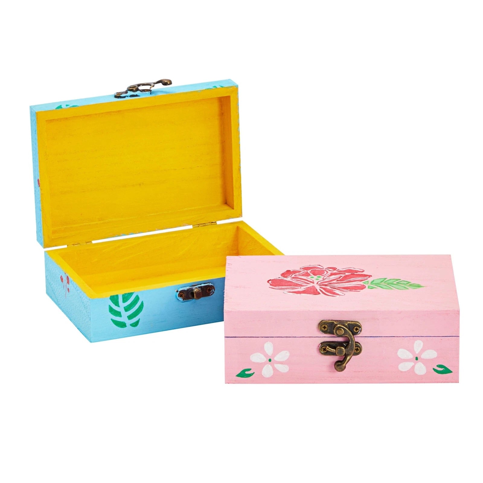 6-Pack Unfinished Wooden Boxes for Crafts with Hinged Lids and Clasps, 6x4x2 In 843128138459| eBay