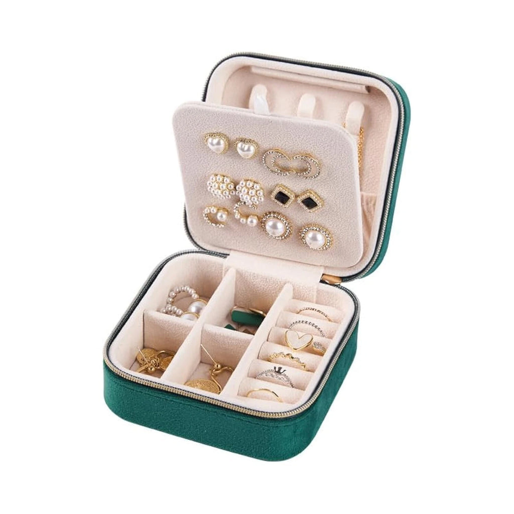 Jewelry Box, Portable Velvet Travel Jewelry Organizer Box for Earrings Bracel... | eBay
