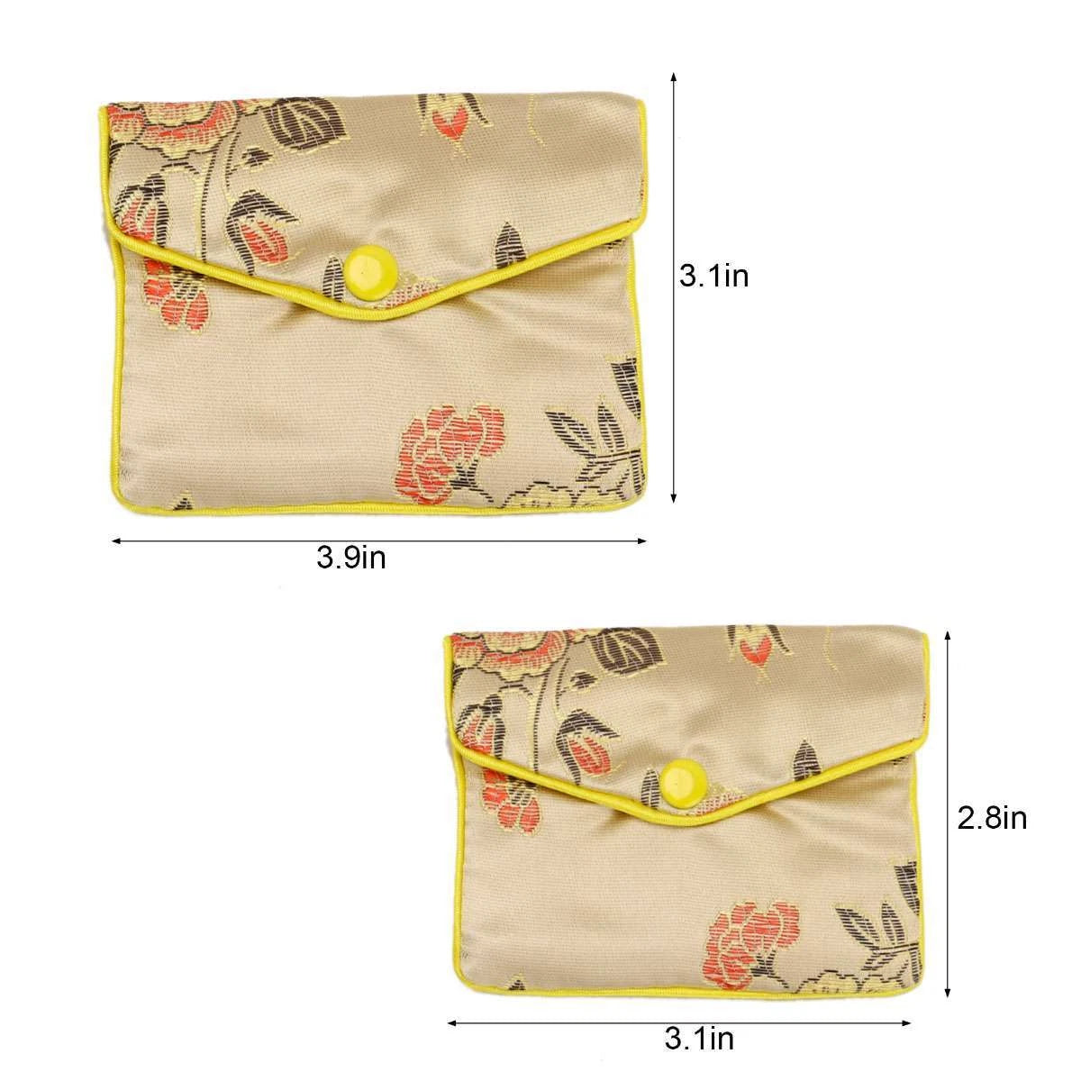 12pcs Jewelry Storage Bags Silk Chinese Tradition Pouch Purse Jewels Organizer | eBay