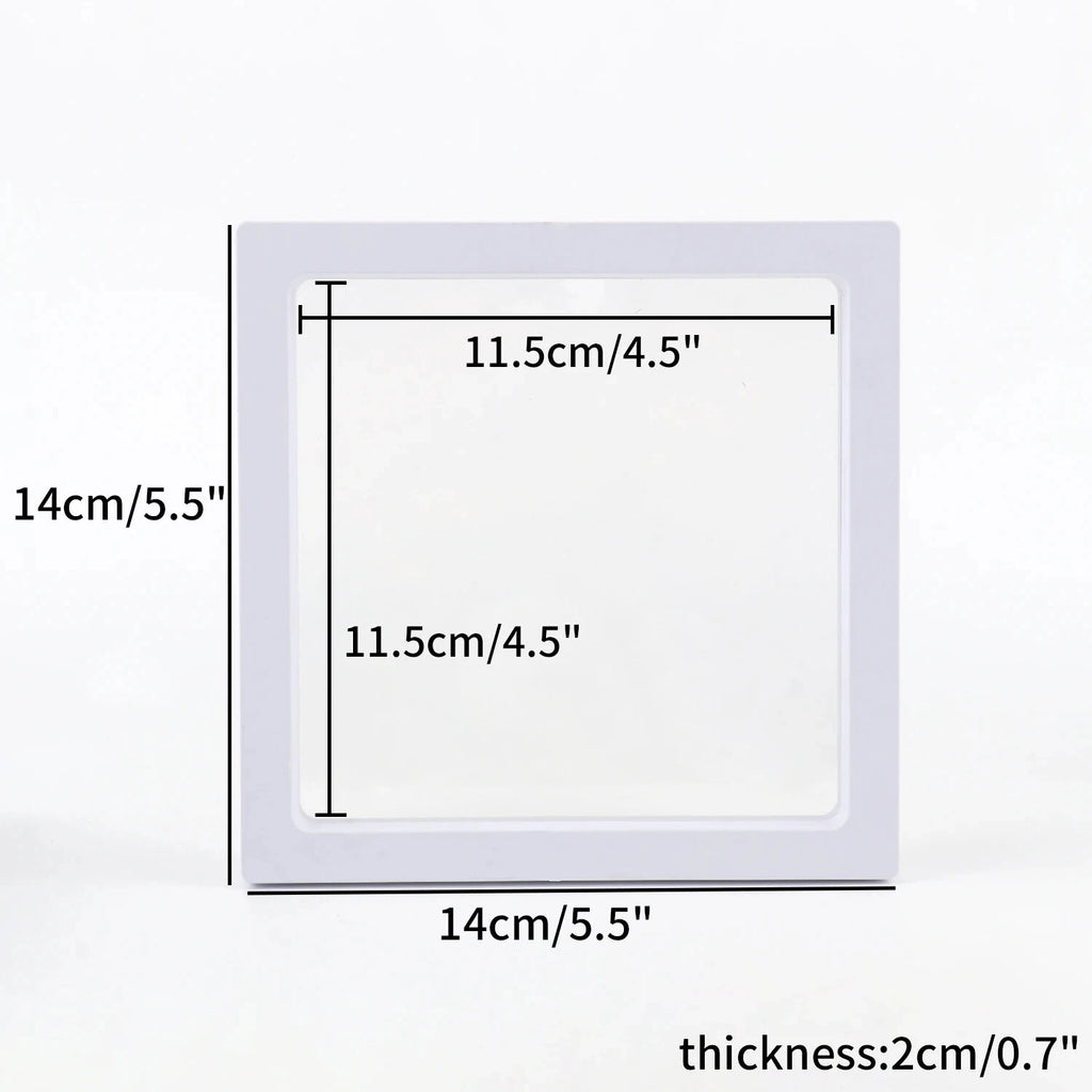 PE Film Jewelry Storage Box 3D Packaging Case Floating Frame Necklace Display | eBay