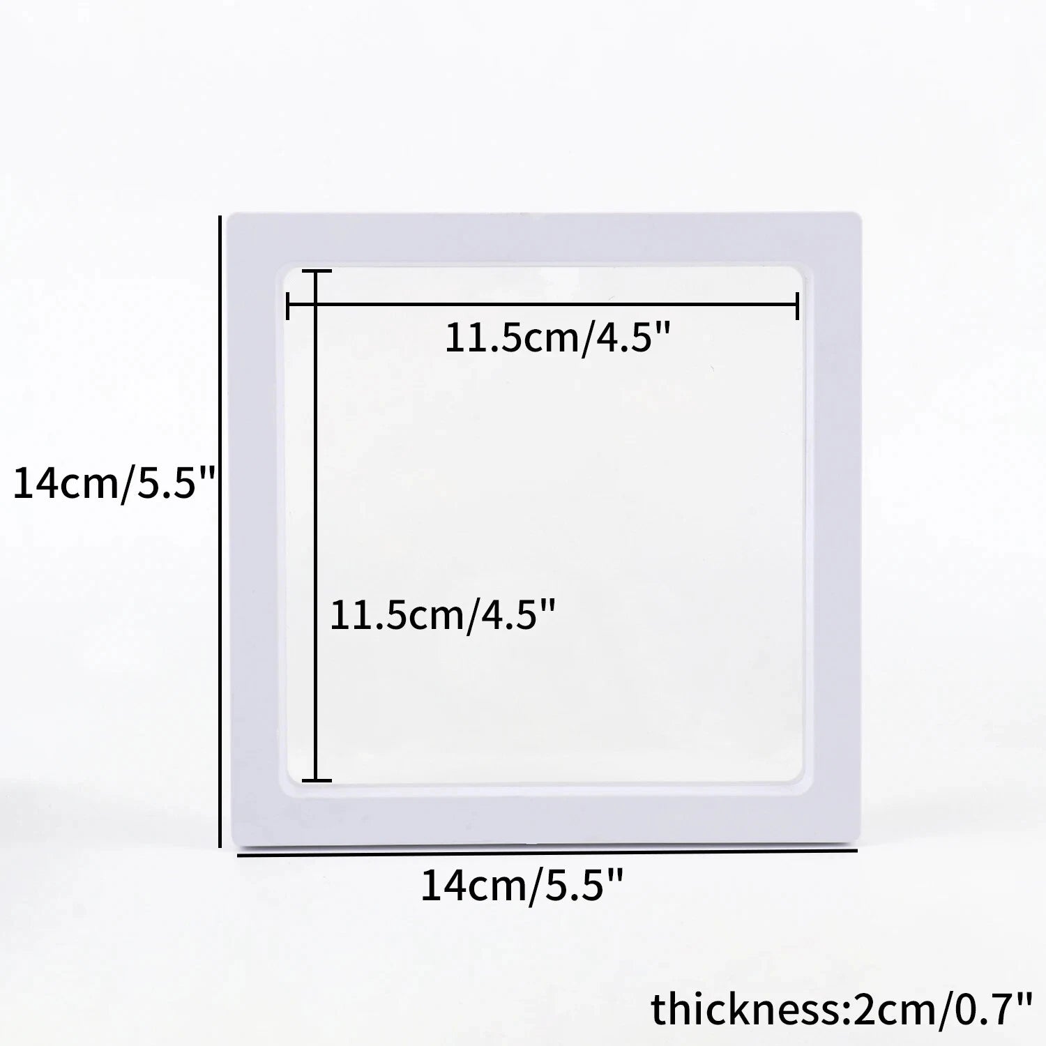 PE Film Jewelry Storage Box 3D Packaging Case Floating Frame Necklace Display | eBay