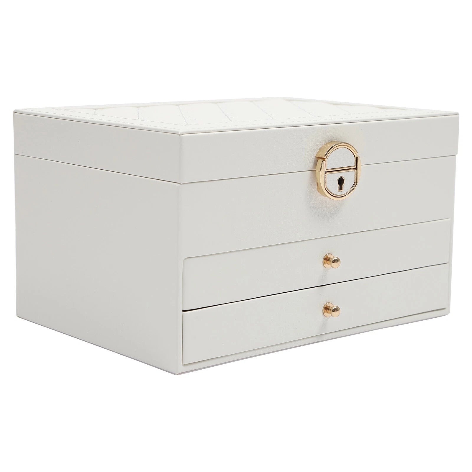 3 Tier Watch Box Jewelry Organizer Case Holder Bracelet Display Case with Drawer | eBay