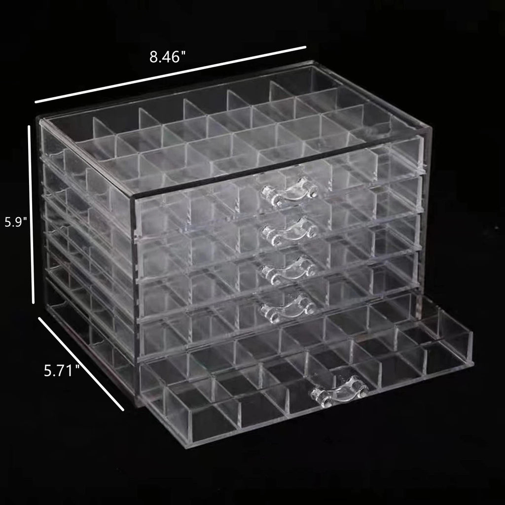 Acrylic Jewelry Organizer Box, Jewelry Drawer Organizer With 5 Drawers 120 Gr... | eBay