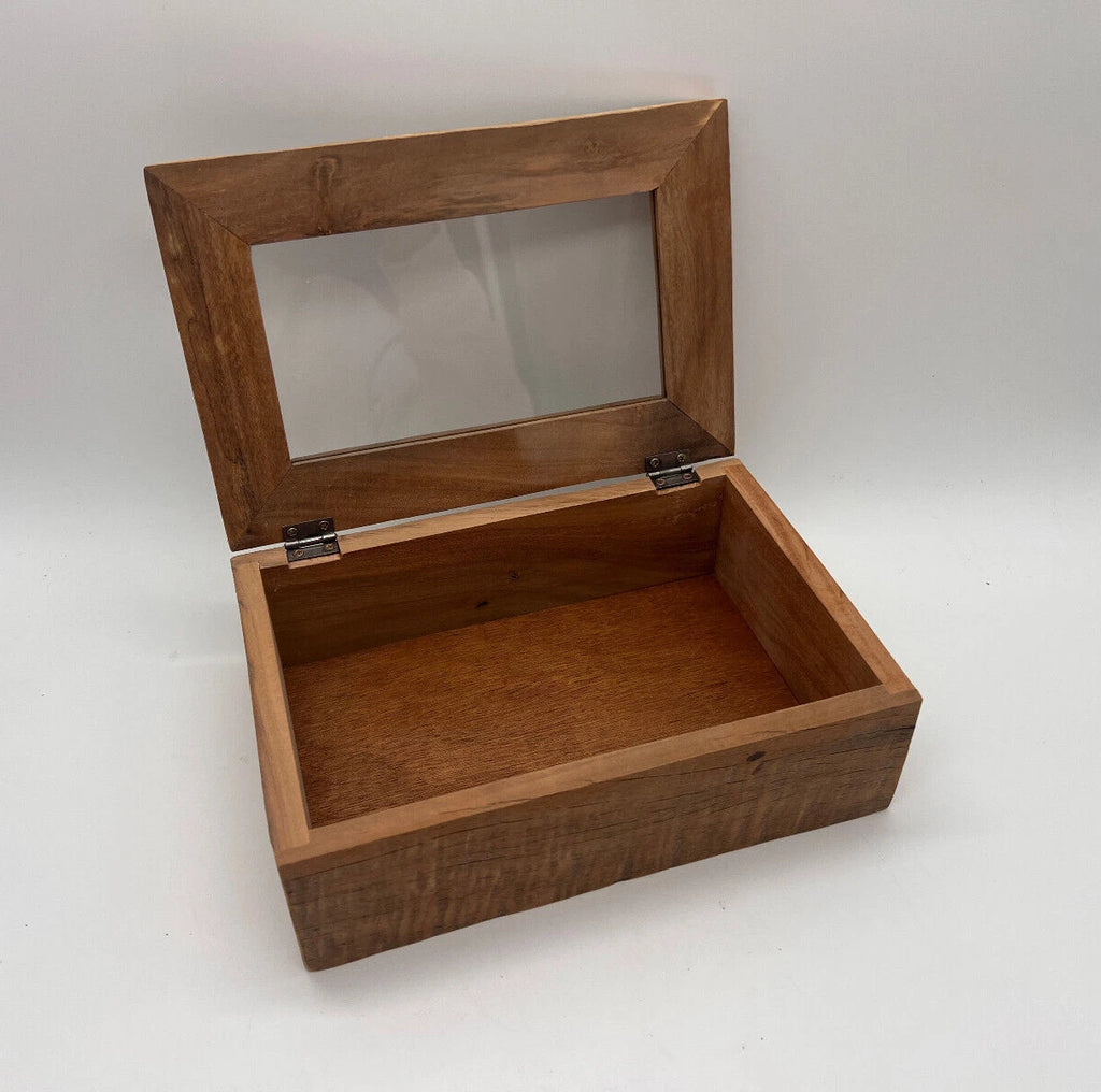 Barnwood Weathered Style Jewelry Box / Tea Box - 8 1/4" l x 5 1/2" w x 2 3/4" h | eBay