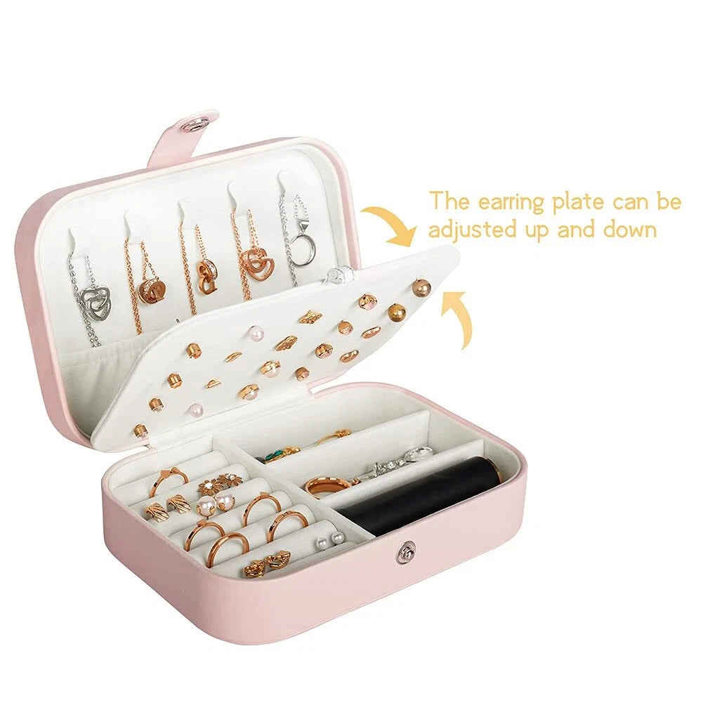 Jewelry Box Lockable Display Case Organizer Drawers | eBay