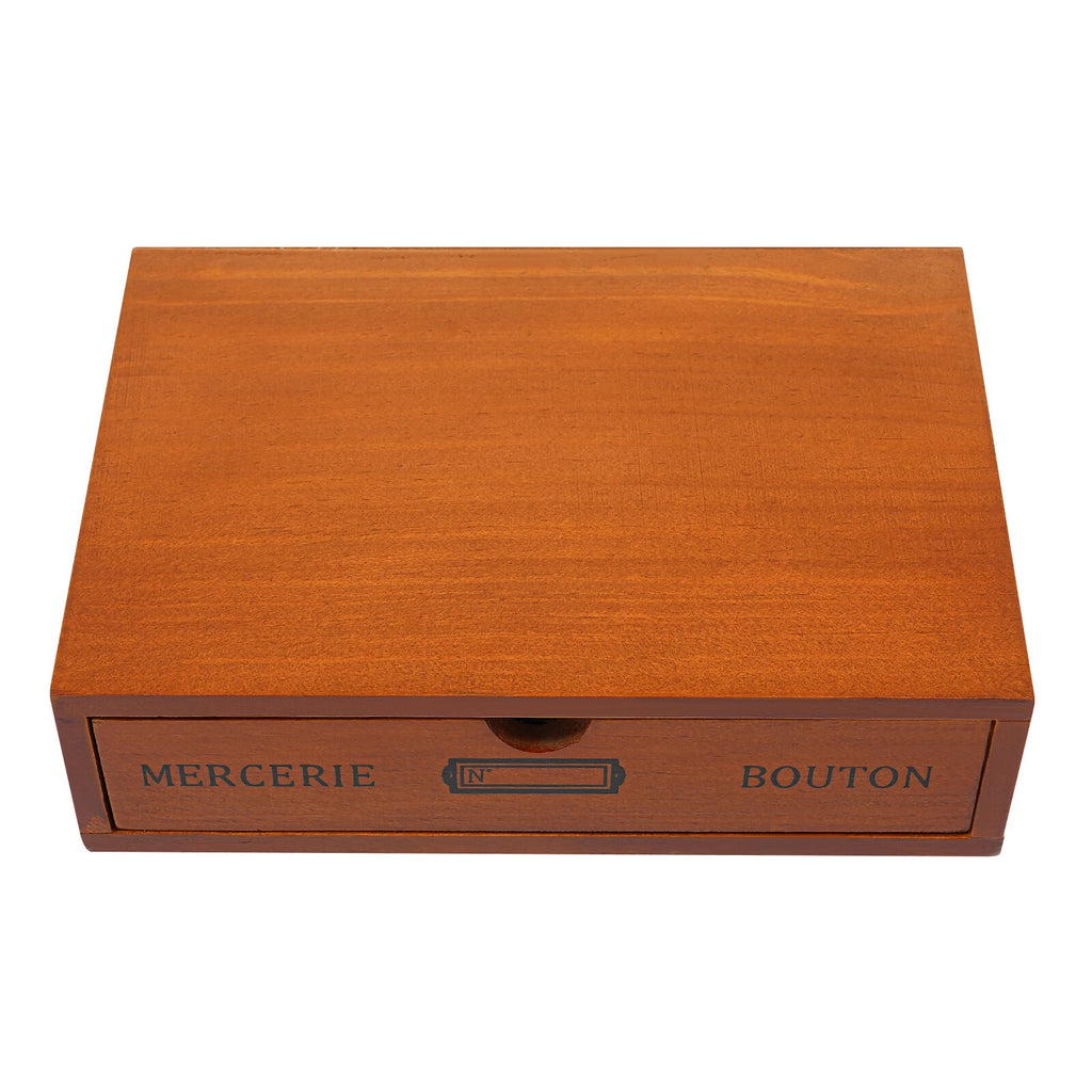Single-Drawer Wooden Jewelry Organizer - Stylish Desktop Storage Box | eBay