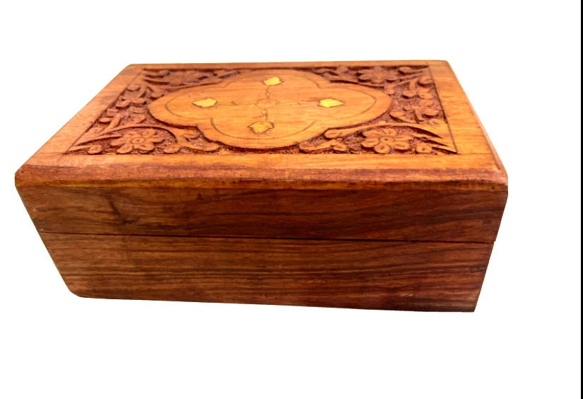 Handmade Carving Wood Ring Boxes Decorative Jewelry Storage Box Collection | eBay