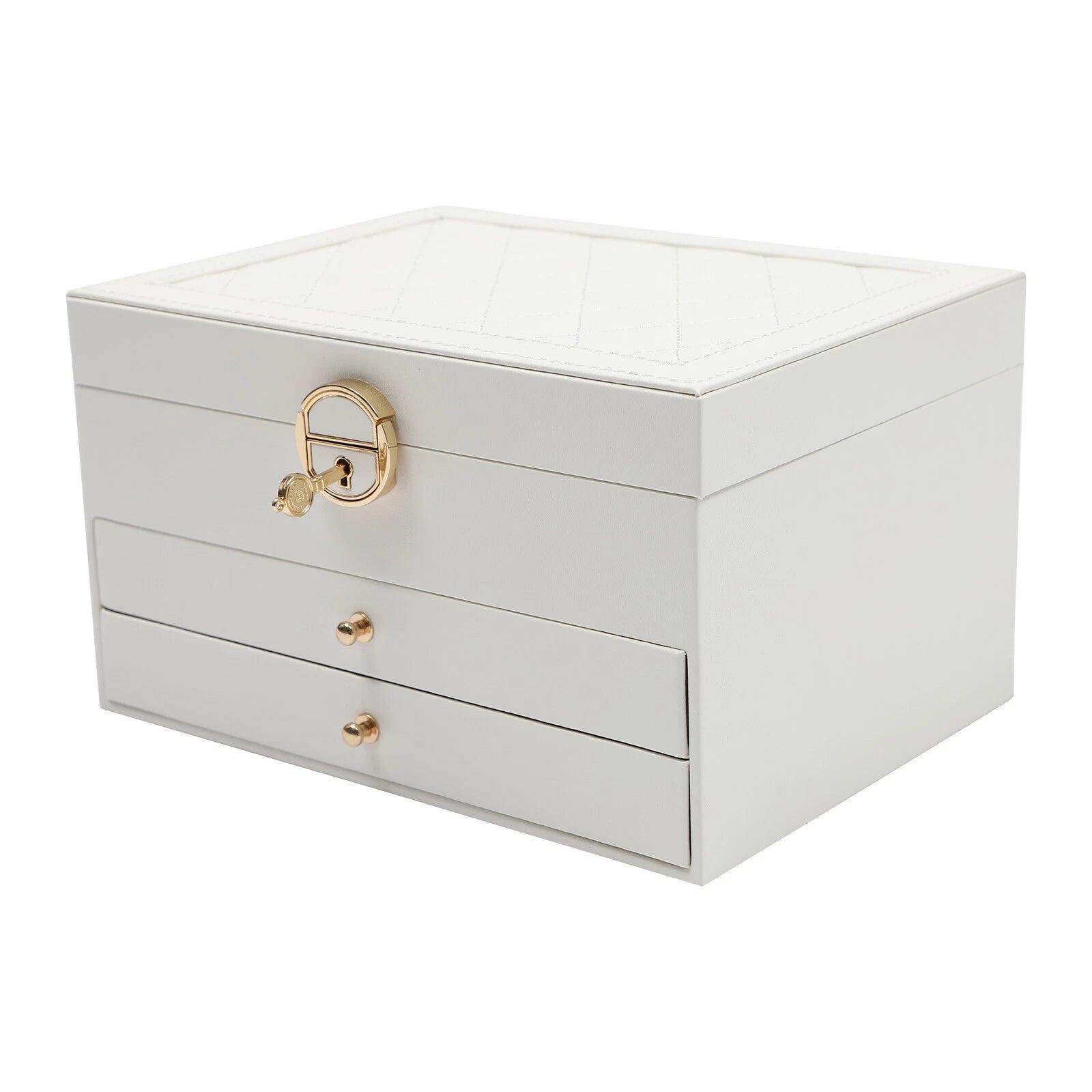3 Tier Watch Box Jewelry Organizer Case Holder Bracelet Display Case with Drawer | eBay