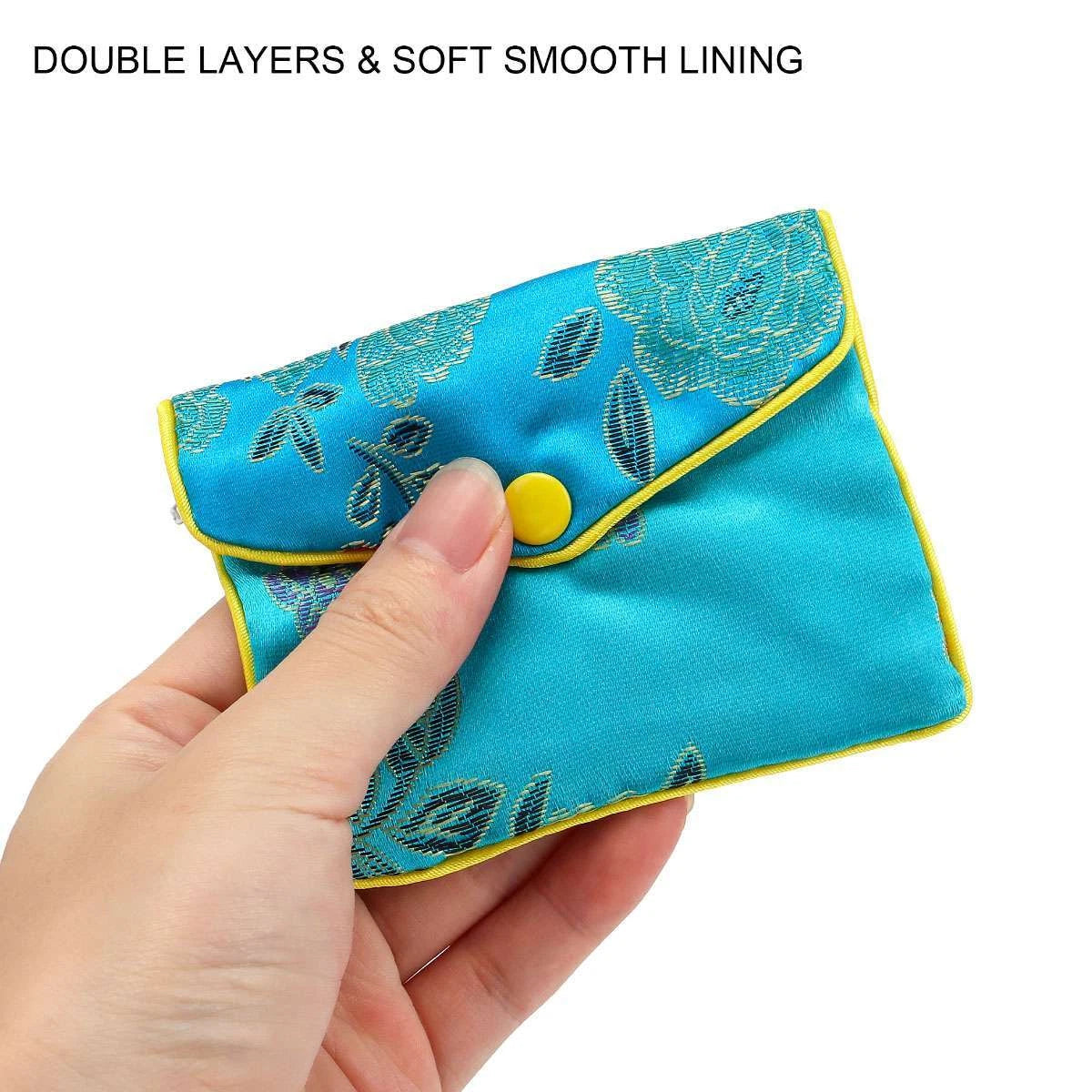 12pcs Jewelry Storage Bags Silk Chinese Tradition Pouch Purse Jewels Organizer | eBay