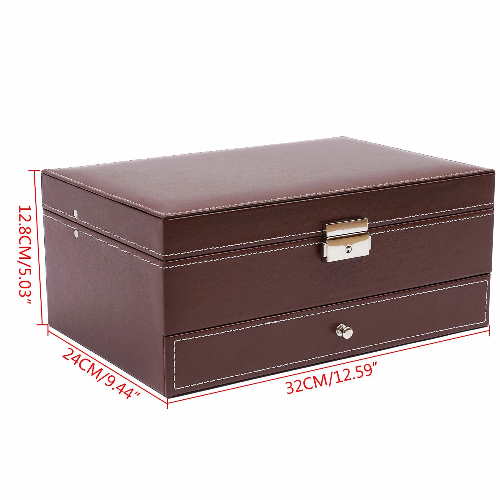Mens Watch Box Case Organizer 12 Slots Watches Holder Jewelry Storage Display US | eBay