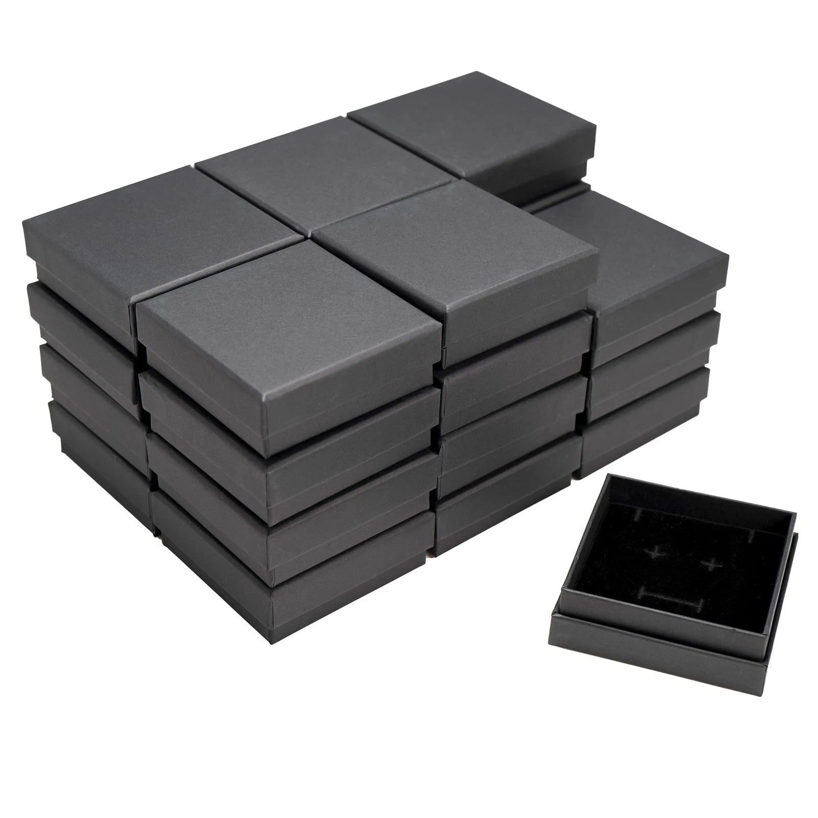 Jewelry Gift Box, 3.5 x 3.5 inches Pack of 24, Velvet Lined Foam Insert for N... | eBay