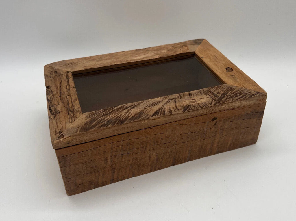 Barnwood Weathered Style Jewelry Box / Tea Box - 8 1/4" l x 5 1/2" w x 2 3/4" h | eBay