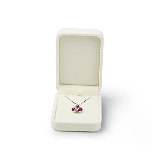Velvet Pendant Storage Box White Jewelry Packaging Gift Pendant/Necklace Box | eBay