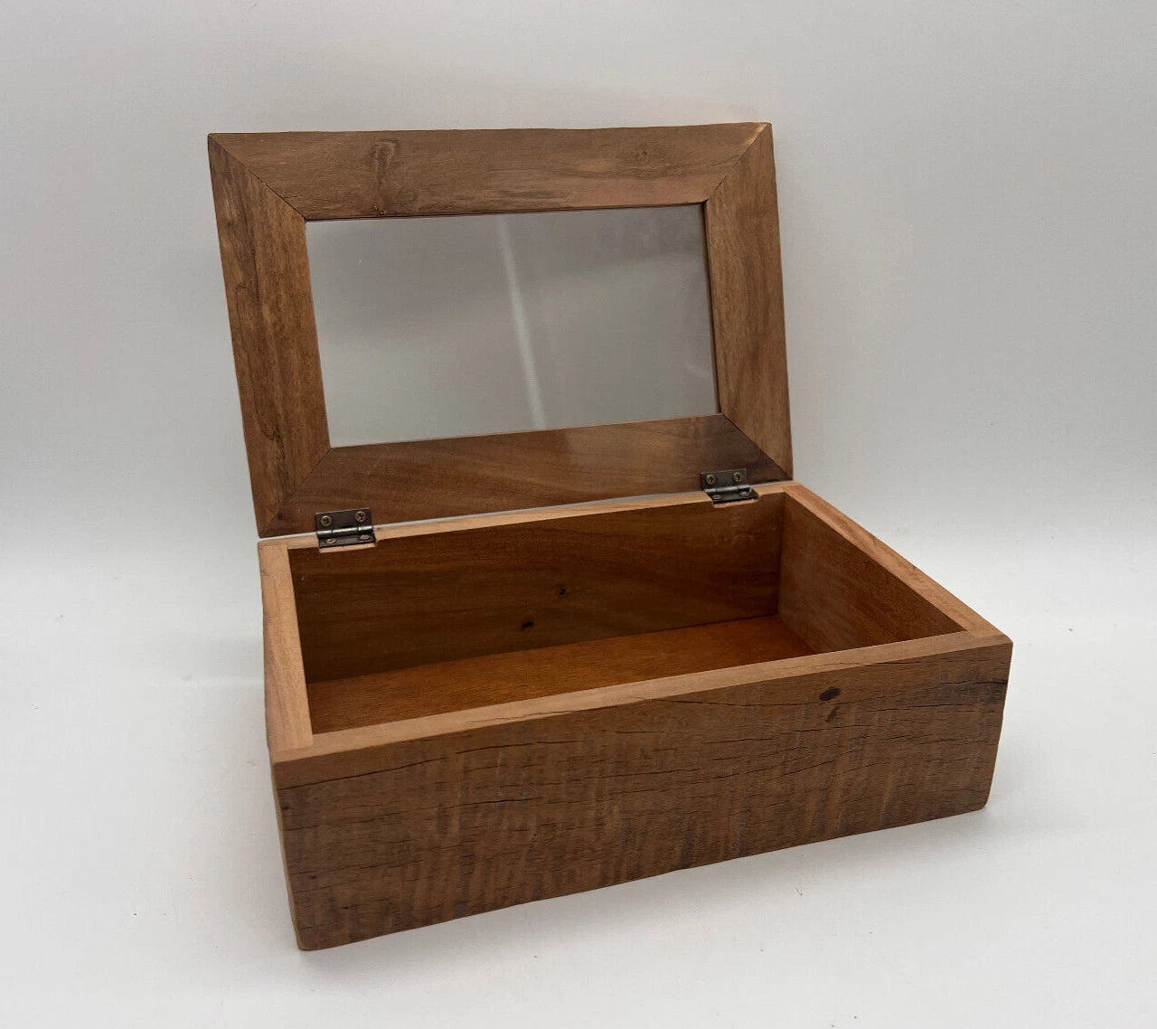 Barnwood Weathered Style Jewelry Box / Tea Box - 8 1/4" l x 5 1/2" w x 2 3/4" h | eBay