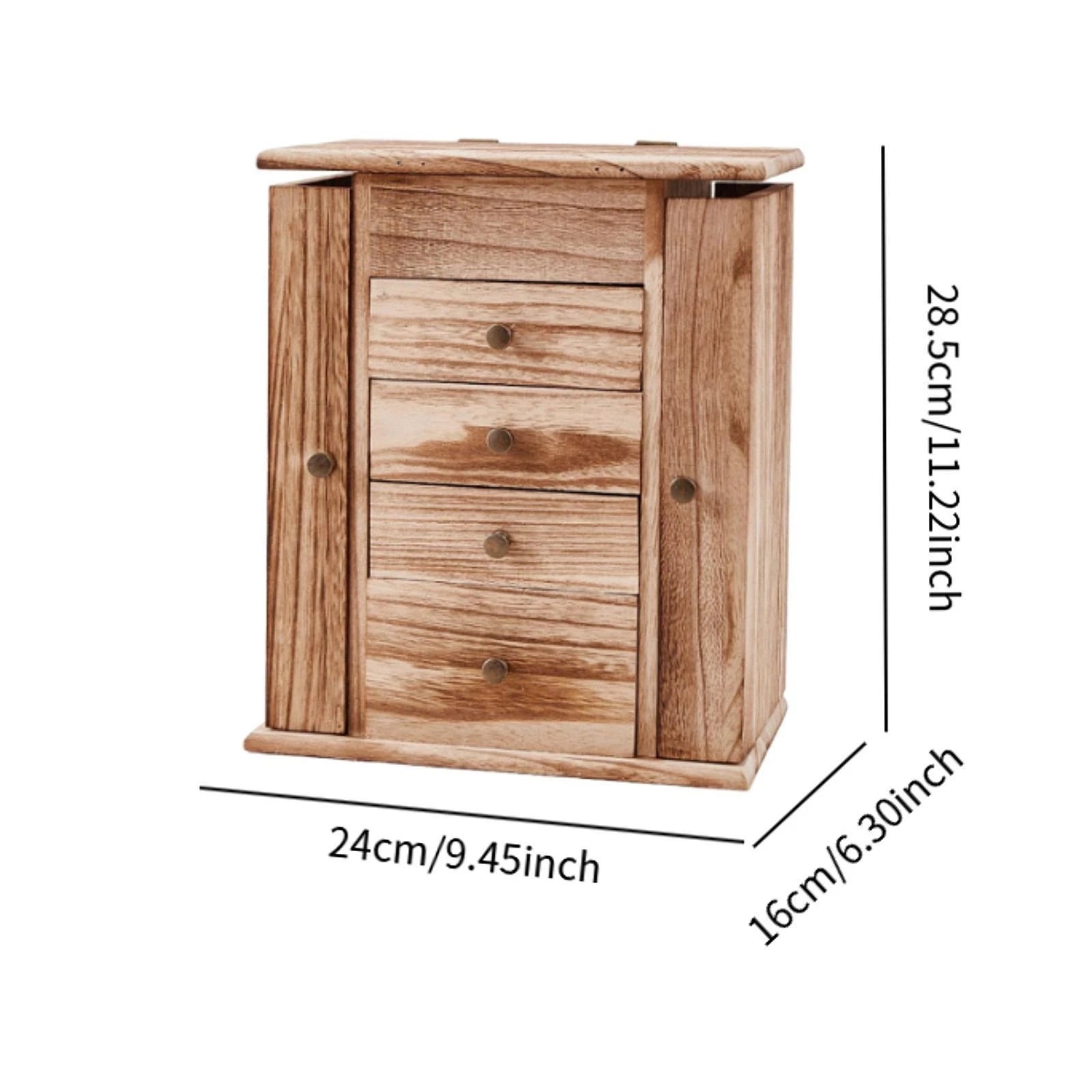 Wooden Jewelry Box Jewelry Organizer Farmhouse Jewelry Holder Organizer Jewelry | eBay