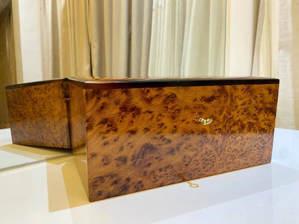 Big Moroccan jewellery Box lockable thuya wooden Jewelry Gift Box organizer | eBay