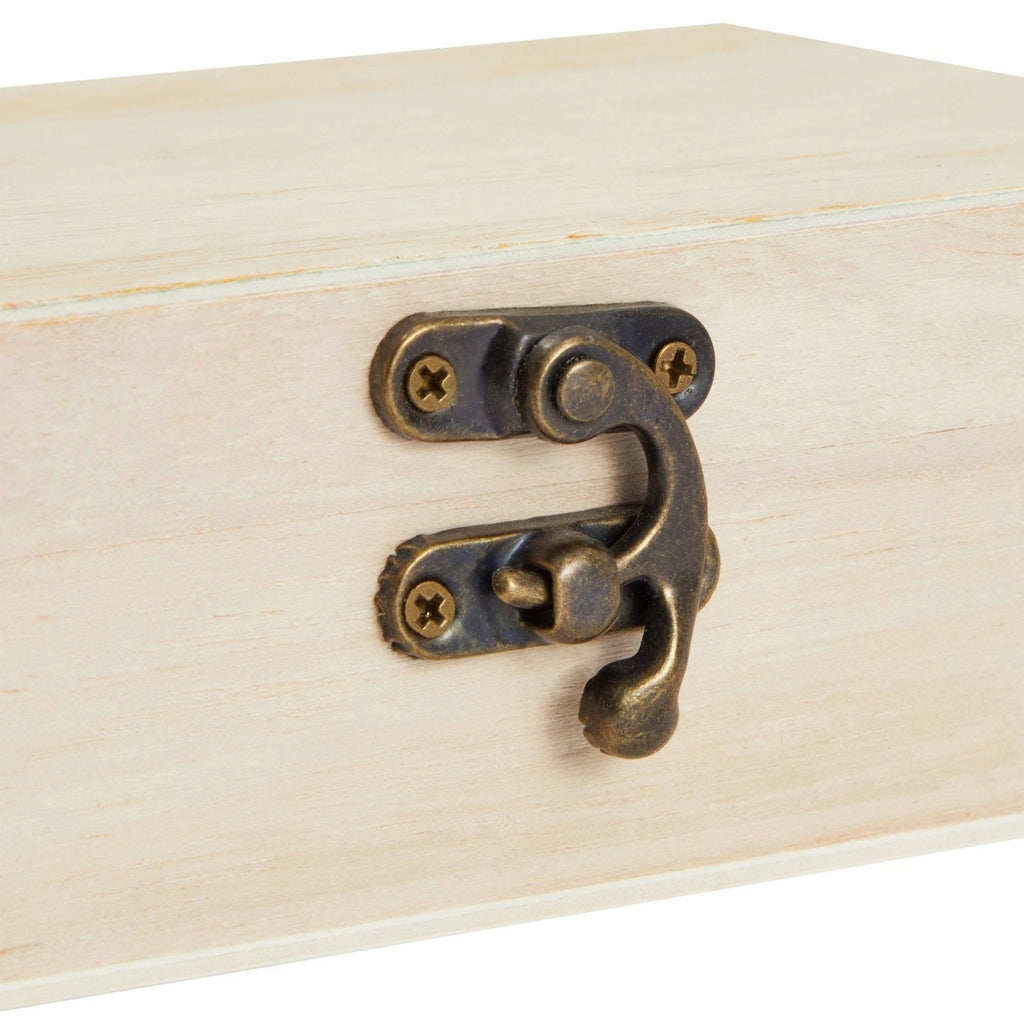 6-Pack Unfinished Wooden Boxes for Crafts with Hinged Lids and Clasps, 6x4x2 In 843128138459| eBay