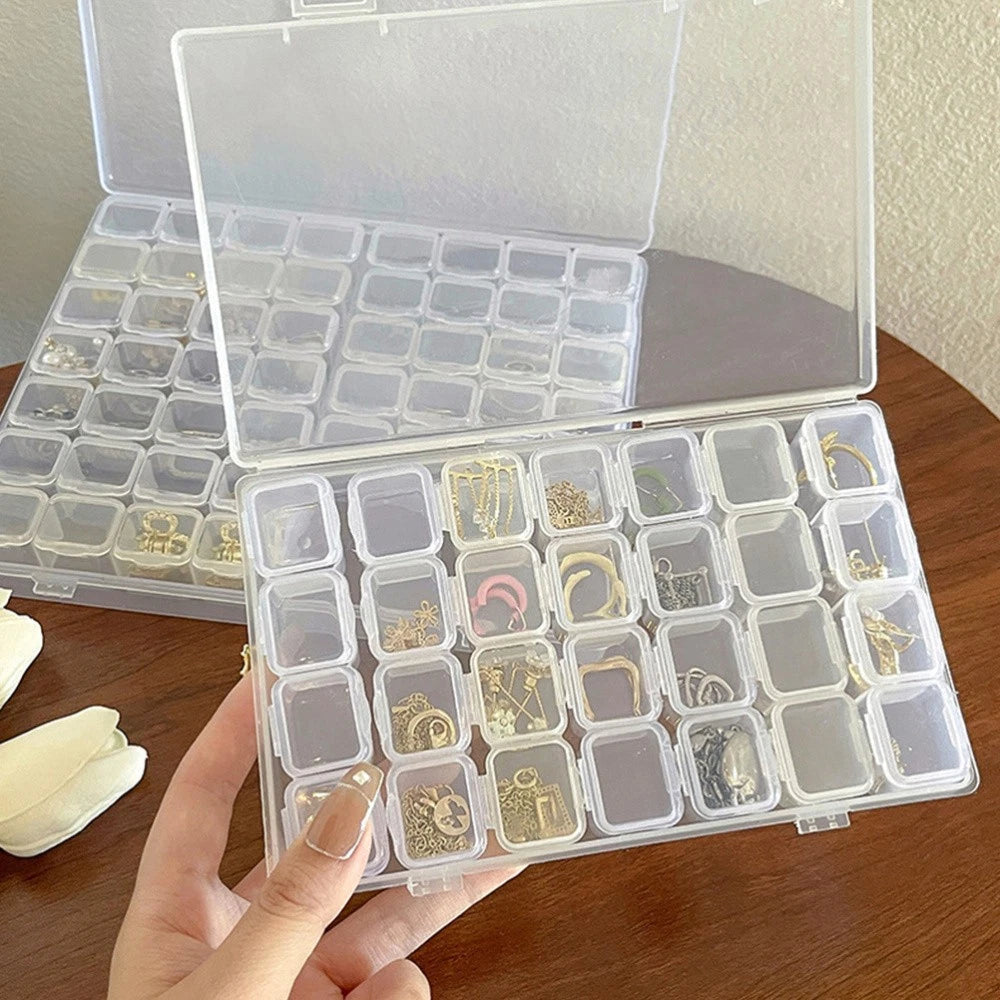 Jewelry Storage Box Transparent Plastic Organizer Containers Necklace | eBay