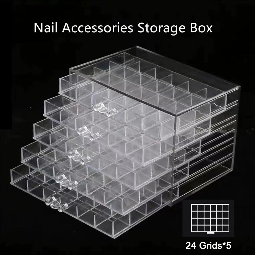 Acrylic Jewelry Organizer Box, Jewelry Drawer Organizer With 5 Drawers 120 Gr... | eBay