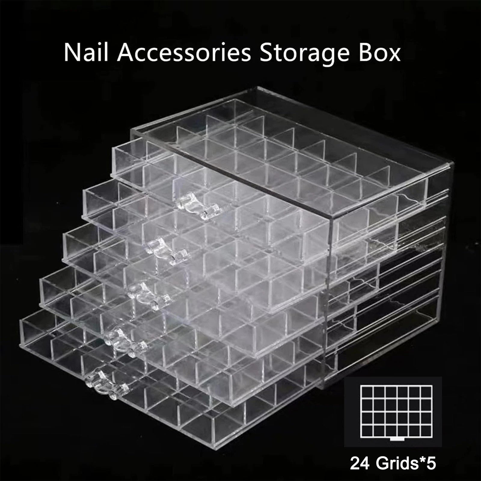 Acrylic Jewelry Organizer Box, Jewelry Drawer Organizer With 5 Drawers 120 Gr... | eBay
