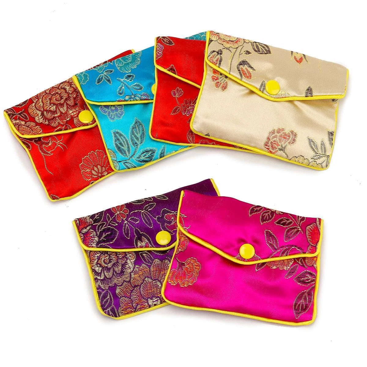 12pcs Jewelry Storage Bags Silk Chinese Tradition Pouch Purse Jewels Organizer | eBay