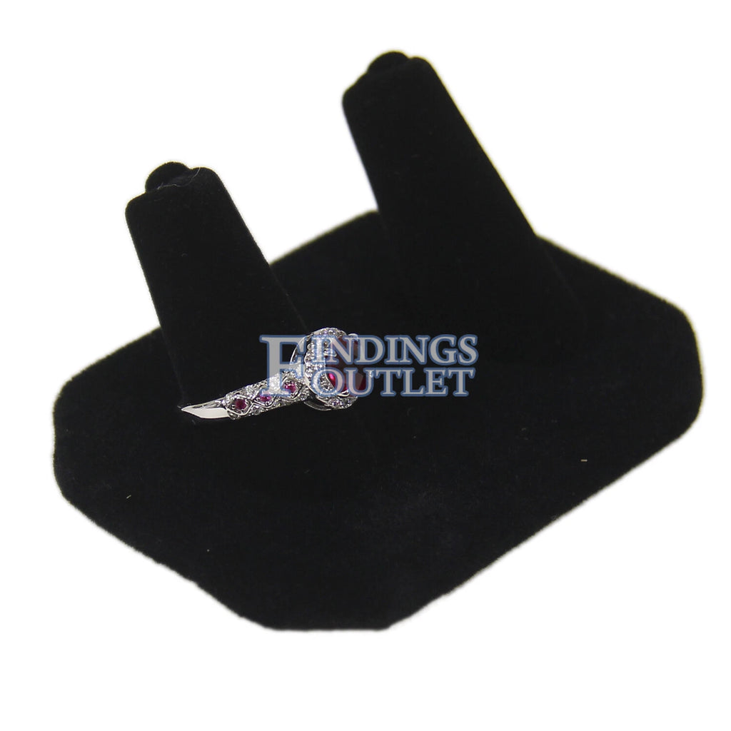 Black Velvet 2 Ring Jewelry Display Holder Showcase Organizer Finger Stand | eBay