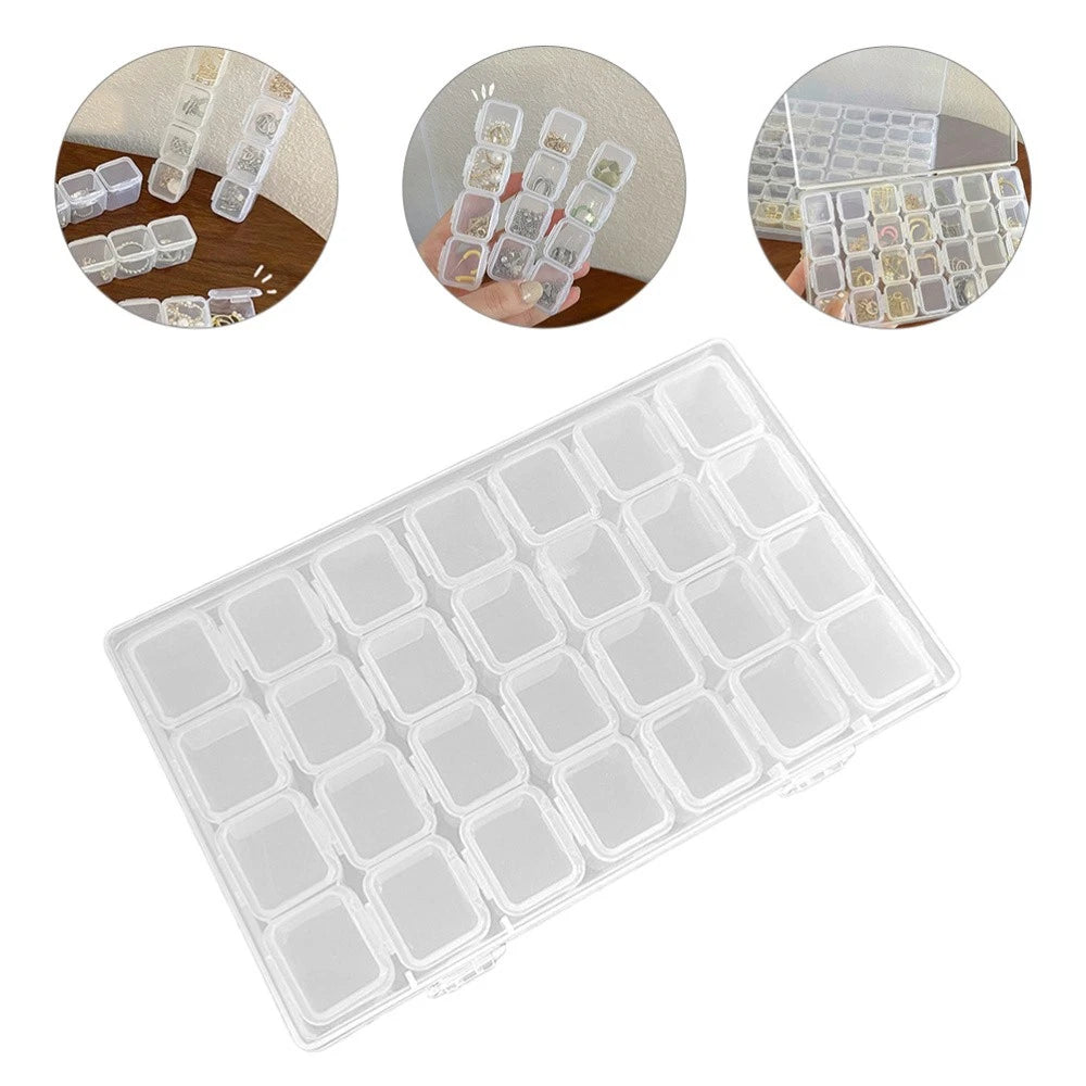 Jewelry Storage Box Transparent Plastic Organizer Containers Necklace | eBay