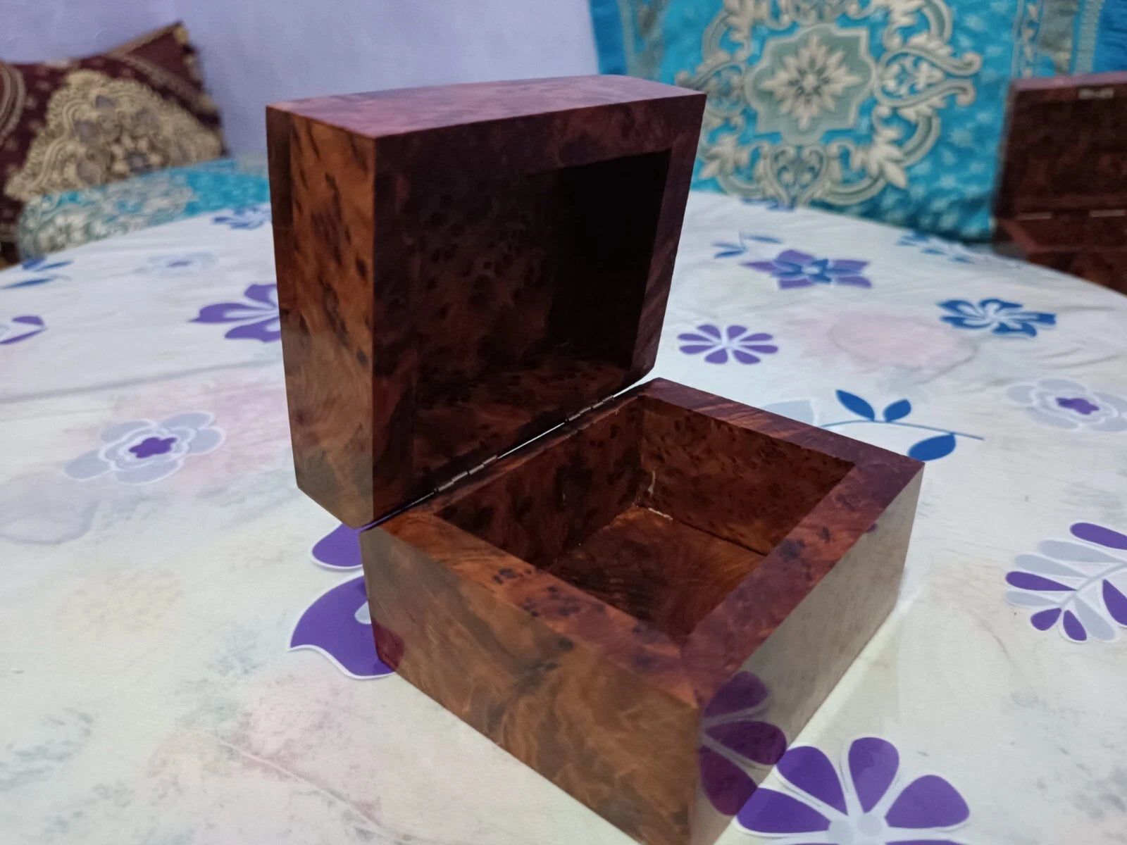 Burl Thuya wood jewelry box organizer ,Keepsake,gift | eBay
