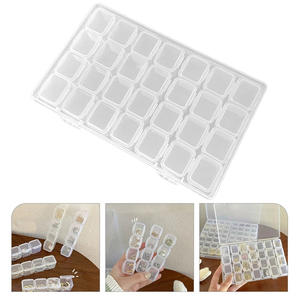 Jewelry Storage Box Transparent Plastic Organizer Containers Necklace | eBay