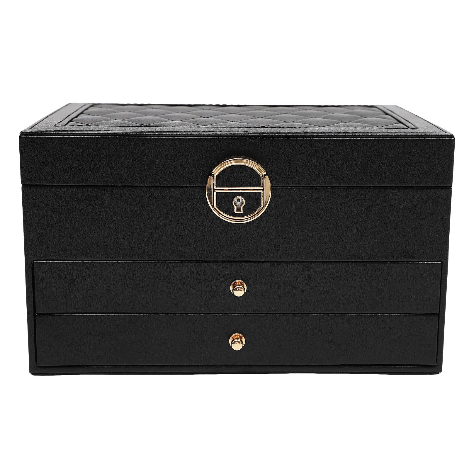 PU Watch Storage Box with Drawer Jewelry Organizer Watch Holder Display Case | eBay