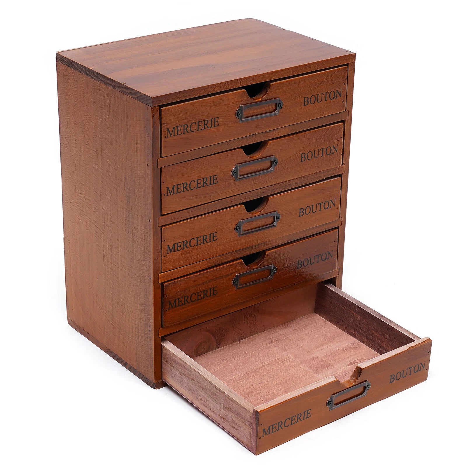 5 Layers Vintage Large Jewelry Organizer Wooden Storage Box Case with 5 Drawers | eBay