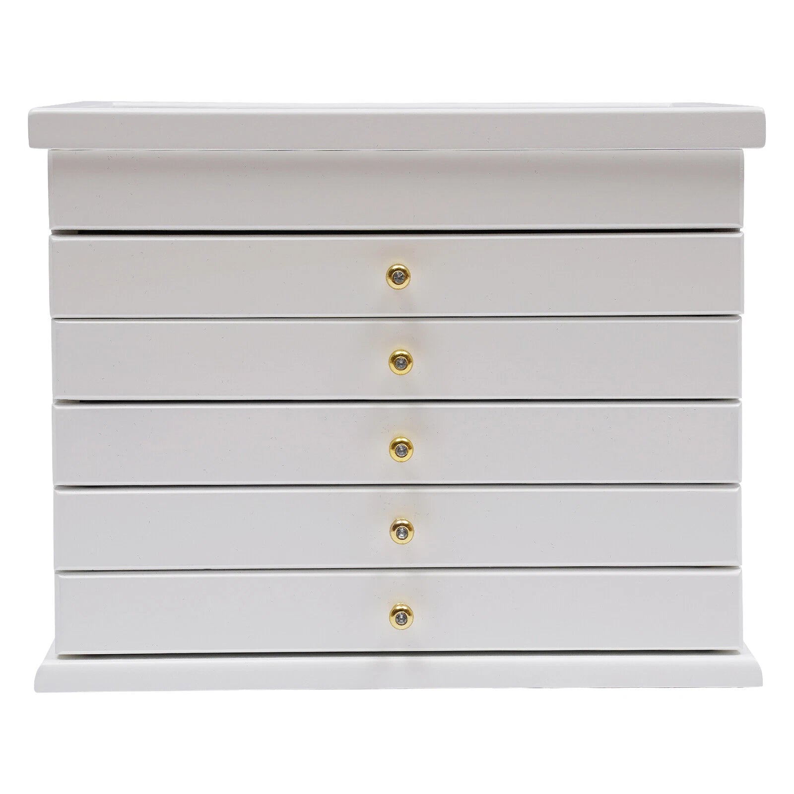 6-Layer Jewelry Box w/Drawers Large Ring Necklace Wodden StorageCase Women Gifts | eBay