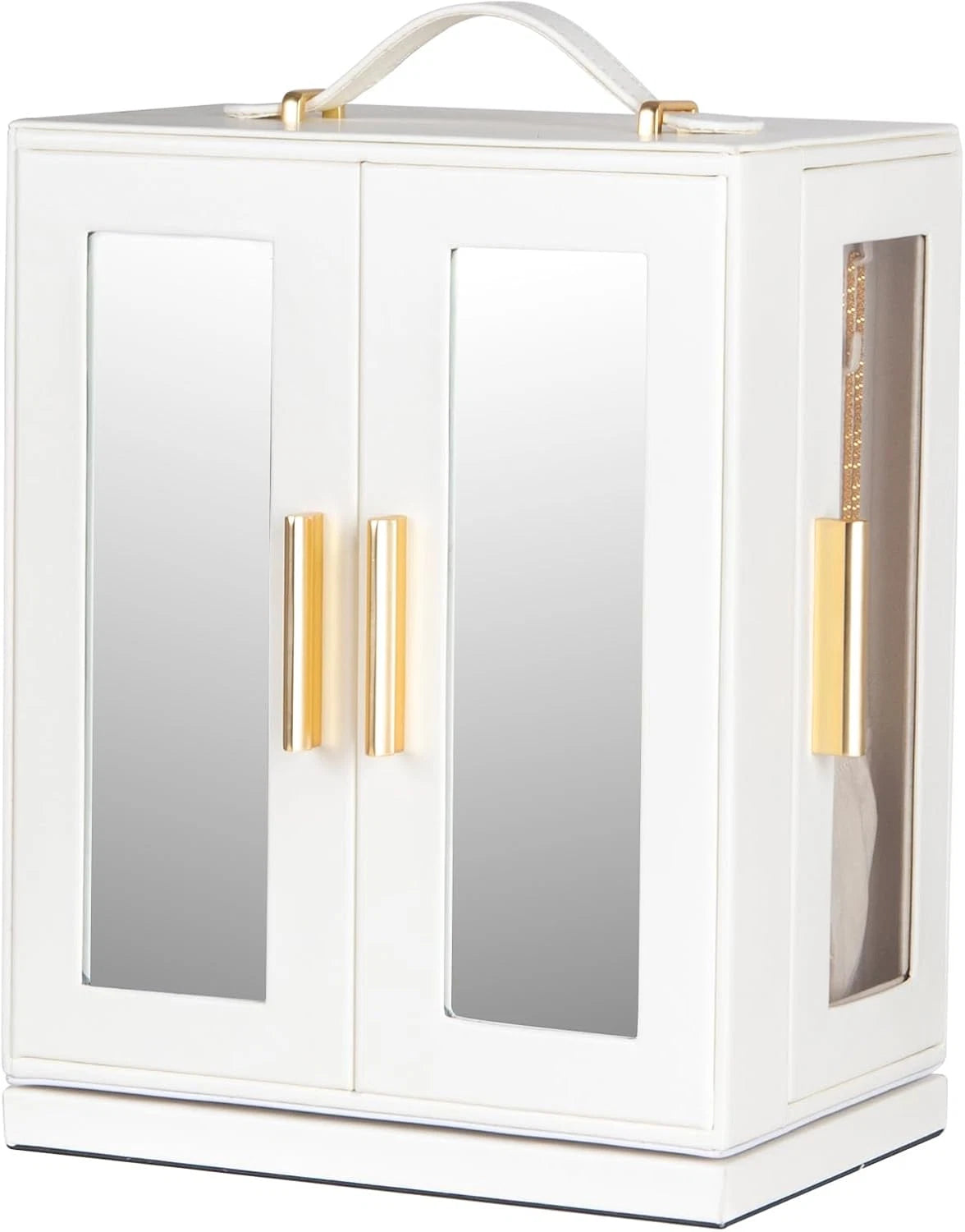 Jewelry Box 360° Rotating, Jewelry Storage Case with 5 Drawers, Jewelry Organize | eBay