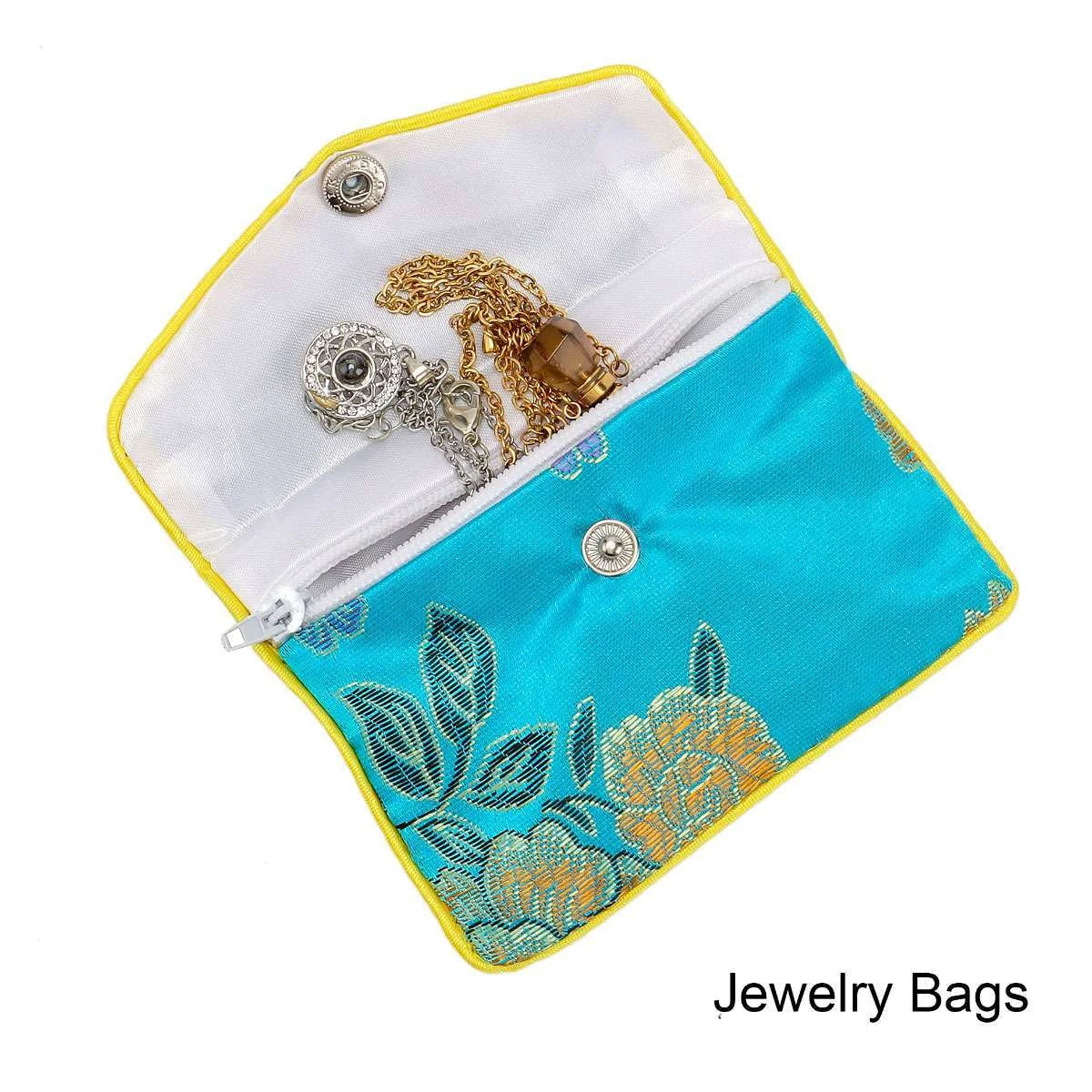 12pcs Jewelry Storage Bags Silk Chinese Tradition Pouch Purse Jewels Organizer | eBay