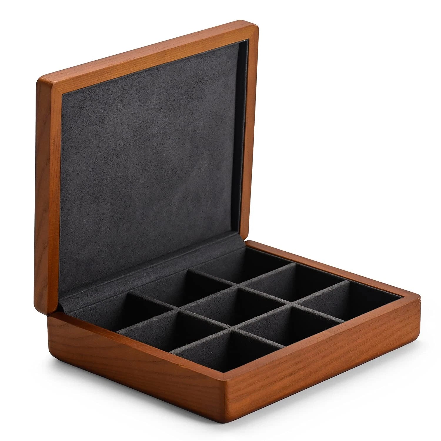 Solid Wood Ring Jewelry Box Organizer Earrings Jewelry Drawer Organizer Tray ... | eBay